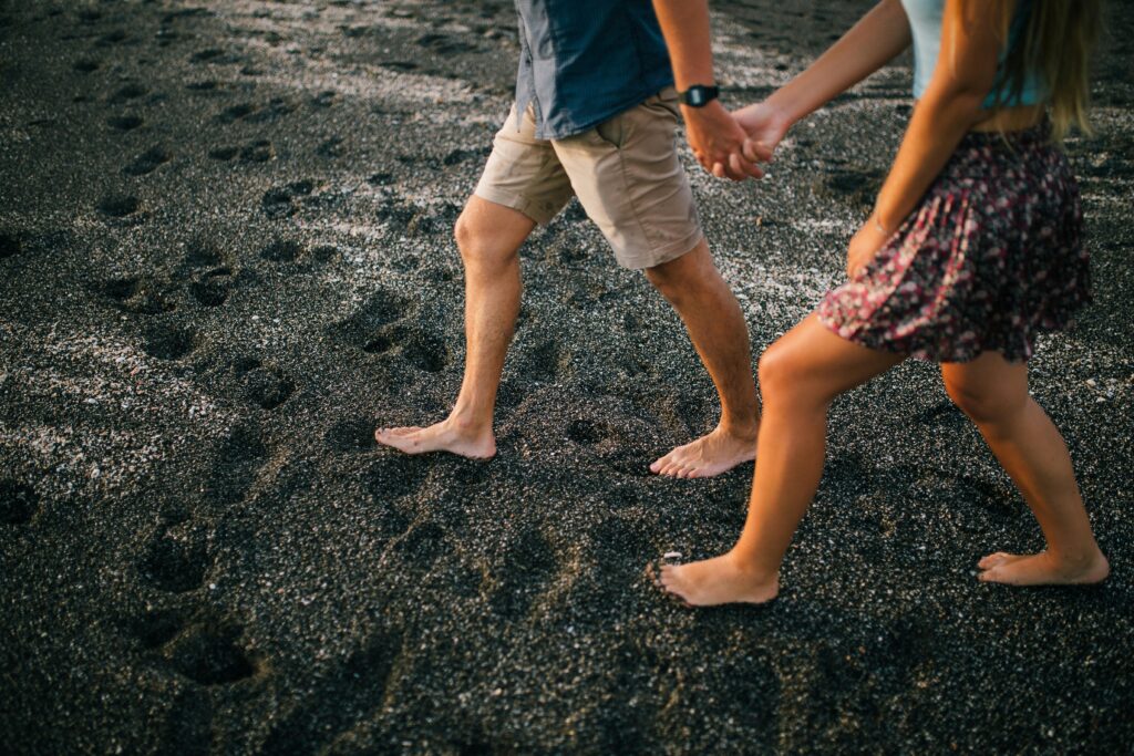 A determined runner, Yan Krukau, taking powerful strides along a scenic path in Calgary, Alberta, embodying progress and mental resilience.